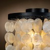 ALOADECOR 3-Light 13" Indoor Capiz Shell Flush Mount Coastal decor Ceiling Lights - 3 of 4