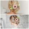 Unique Bargains Women's Flexible Simulated Flowers Hair Clip Comb 1 Pc - 4 of 4
