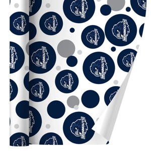 Monmouth University Hawks Logo  Premium Gift Wrap Wrapping Paper Roll 30x72 - 1 of 4