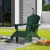 WestinTrends Dylan HDPE Outdoor Patio Adirondack Chair with Ottoman (2-Piece Set) - 2 of 4