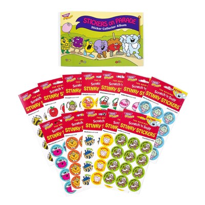TREND Stickers on Parade Retro Scratch 'n Sniff Stinky Stickers® + Album