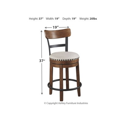 Ashley Furniture Valebeck Swivel Barstool - Thumbnail 4