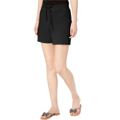 I.N.C International Concepts Womens Drawstring Waist Dress Chino Shorts, Black, Small
