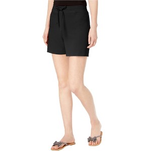 I.N.C International Concepts Womens Drawstring Waist Dress Chino Shorts, Black, Small - 1 of 1