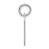 Black Bow Jewelry Sterling Silver, Athletic Collection, Small Polished Number 7 Pendant - 2 of 4
