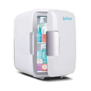 bliss Skincare Mini Beauty Fridge - 4 Liter Compact Cooler for Cosmetics & Skincare - 1 of 4