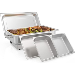 Electric Chafing Dish Set 9QT with Temperature Control Buffet Set Commercial Stainless Steel Warmers  for Parties and Catering - 1 of 4