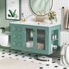 TiramisuBest 36in Wall Mounted Bathroom Vanity with Ceramic Sink, Modular Sectional Sofa with Storage, Sideboard Buffet Style Design for Liv - 3 of 4