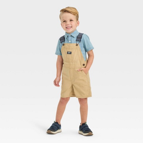 Boys best sale khaki overalls