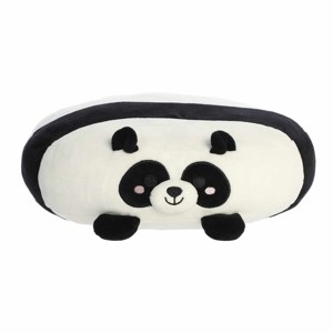 Aurora Medium Pancake Panda Flapjacks Squishy Stuffed Animal White 12" - 1 of 4