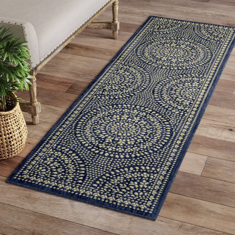 Butterfield Woven Novelty Area Rug Navy - Threshold&#153;, 4 of 8