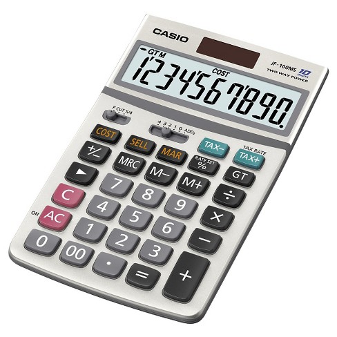 Casio Jf100 Professional Desktop Calculator Silver Target