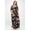 WEST K Women's Jana Plus Size Short Sleeve Knit Jumpsuit - 2 of 4