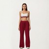 Anna-Kaci Active Women's Wide Leg High Waist Drawstring Pants with Relaxed Fit and Soft Stretch Fabric - 2 of 4