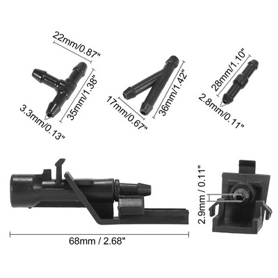 Unique Bargains Front Windshield Washer Nozzles Fit For Honda Crv With