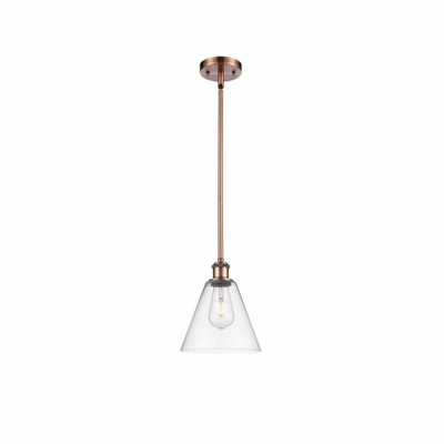 Berkshire - 1 Light Mini Pendant In Industrial Style-9.75 Inches Tall and 8 Inches Wide