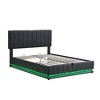 Full Size Upholstered Platform Bed with Hydraulic Storage System and LED Light - 4 of 4