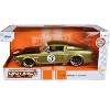 1967 Ford Shelby GT-500 #3 Gold with Matt Black Hood "Big Time Muscle" 1/24 Diecast Model Car by Jada - 3 of 3