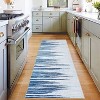 Washable Modern Rug, Low Pile, Non-Slip, Stain Resistant Striped Bohemian Carpet for Living Room Bedroom Dining Office - 2 of 4