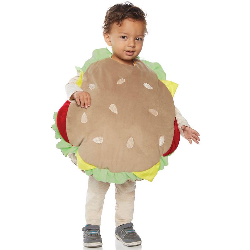 Underwraps Costumes Hamburger Belly Baby Toddler Costume, Large, 1 of 2