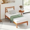 MAYEERTY 1100 LBS Heavy Duty Solid Wood Bed Frame Mattress Base with Headboard Wooden Slat Support No Box Spring Needed - 2 of 4