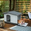 Durable Plastic Portable Dog House ¨C Weatherproof, Easy to Assemble, Indoor/Outdoor Shelter for Small Pets - 2 of 4