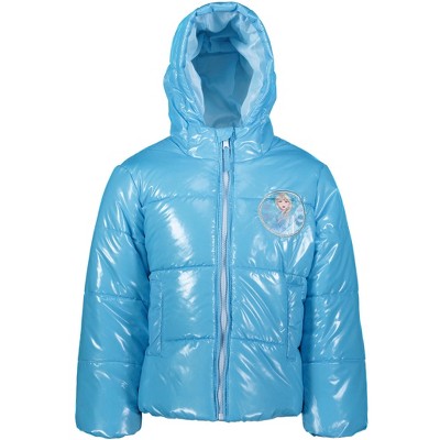 Disney Princess Anna Elsa Girls Winter Coat Puffer Jacket 