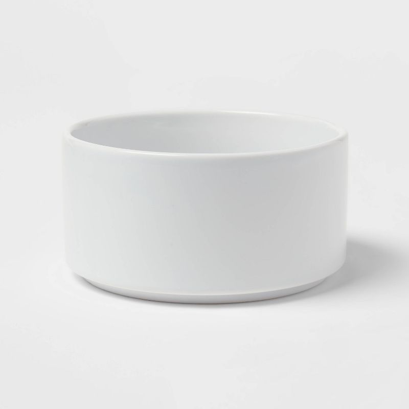 24oz Stoneware Stella Cereal Bowl White - Threshold&#8482;, 1 of 5