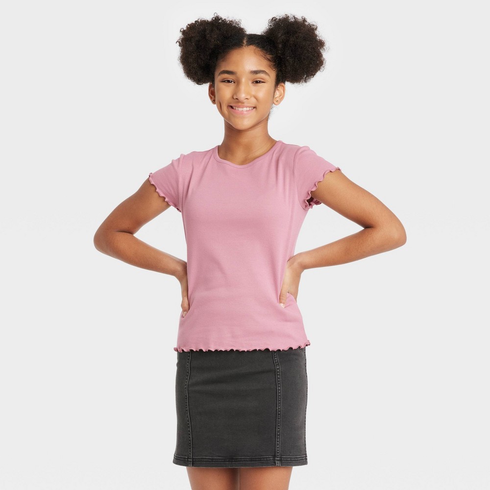 Girls' Short Sleeve T-Shirt - art class Rose Pink S