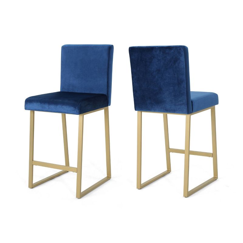 Set of 2 Toucanet Modern Counter Height Barstools - Christopher Knight Home, 1 of 10