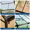 homfan Greenhouse for Outdoors,Polycarbonate Greenhouse with Roof Vent, Aluminum Walk-in Greenhouse for Outside Garden Backyard, Patio, Lawn - 4 of 4