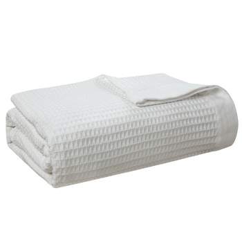 Pointehaven 300 GSM Long Staple Soft Cotton Hypoallergenic Breathable Waffle Blanket