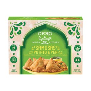 Deep Indian Kitchen Frozen Vegan Potato & Pea Samosas with Chutney - 12oz - 1 of 4