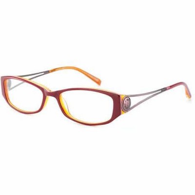 Jones New York J736 Designer Acetate Eye Glasses Frame in Red/Demo Lens 134mm Frame/52mm Lens Width
