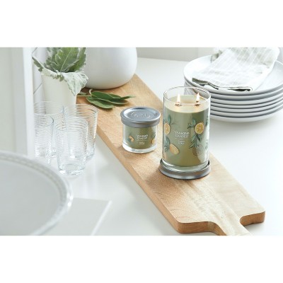 Sage & Citrus Soy Scented Tumbler Candle with Brushed Tin Lid