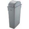 Slender Trash Can, 23-Gallon, Gray,Medium - 2 of 4