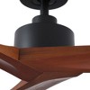YUHAO 60 in. Indoor Farmhouse Rustic Light Walnut Blades 6-speed Ceiling Fan without Light and Remote Control - 3 of 4