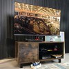 TV Stand For 65 Inch TVs Farmhouse Entertainment Center Media Console With 3-tier Cabinet For Living Room Bedroom - 3 of 4