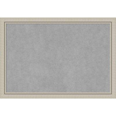 Amanti Art Romano Silver Narrow Framed Magnetic Board 40 x 28 in.