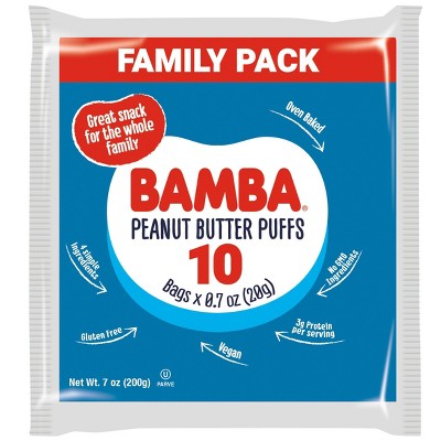 Osem Bamba Peanut Butter Baby Puffs Family Pack - 7oz/10ct