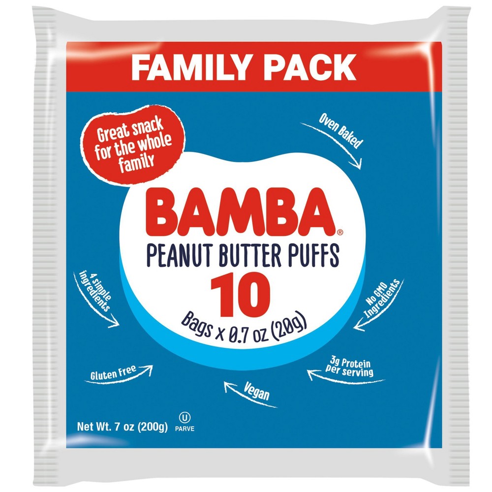 Osem Bamba Peanut Butter Baby Puffs Family Pack - 7oz/10ct