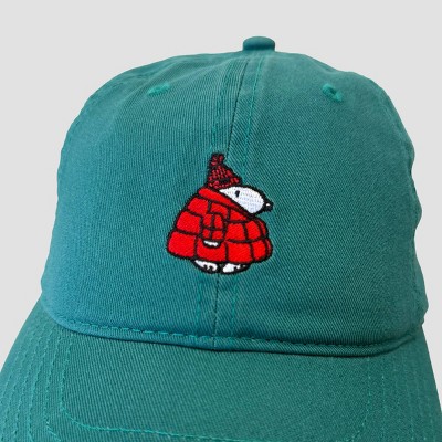 Peanuts Snoopy Puffer Dad Hat - Forest Green - image 4
