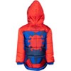 Marvel Avengers Spider-Man Hulk Black Panther Captain America Zip Up Winter Coat Puffer Jacket Toddler to Big Kid - 4 of 4