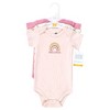 Hudson Baby Infant Girl Cotton Bodysuits, Dreamer Rainbows - 2 of 4