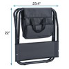 KTMBDW 2-piece/4-piece Folding Outdoor Chair with Storage Bag, Portable Chair for indoor, Outdoor Camping, Picnics and Fishing - 3 of 4