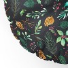Ninola Design Christmas Botanical Charcoal Round Floor Pillow - Deny Designs - 3 of 4