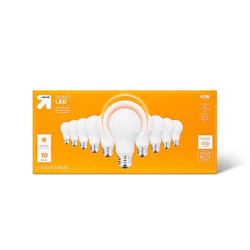 Led 40w 10pk Daylight Light Bulbs - Up & Up™ : Target