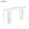 PAGED Wood Console Table with Distinctive Round Hollow Legs, Modern Sofa Tables Narrow Long, Entryway Table for Foyer, Living Room, or Hallway - 2 of 4