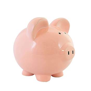 Bank 7.5 Inch Pink Big Ear Piggy Bank Money Saving Decorative Banks