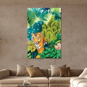 iCanvas Jungle Tiger by 83 Oranges Canvas Print Wall Art - 1 of 3